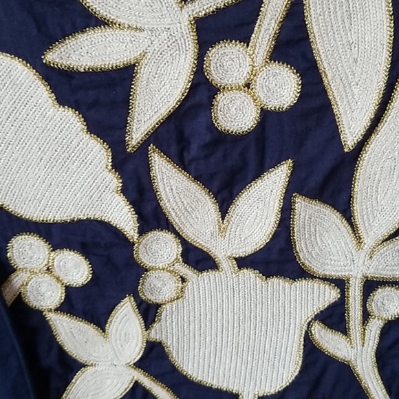 Anthropologie embroidered gradient tank top blouse - Picture 4 of 4